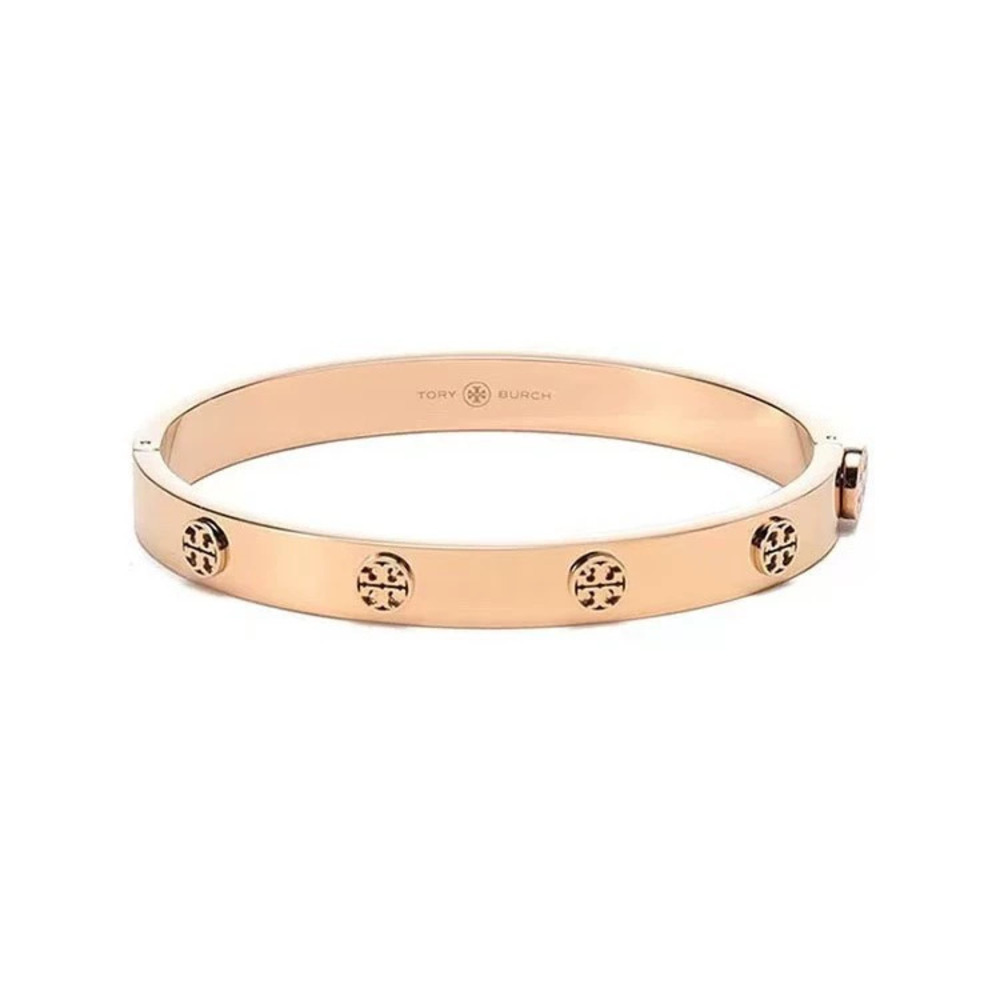 Tory Burch Classic Gold Plated Double Bangle